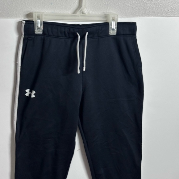 Under Armour Kids Black SweatPants Loose Coldgear size L - Picture 2 of 7